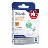 Pic Solution Delicate, esparadrapo, antibacteriano, Mediano, 19 mm x 72 mm, 20 piezas