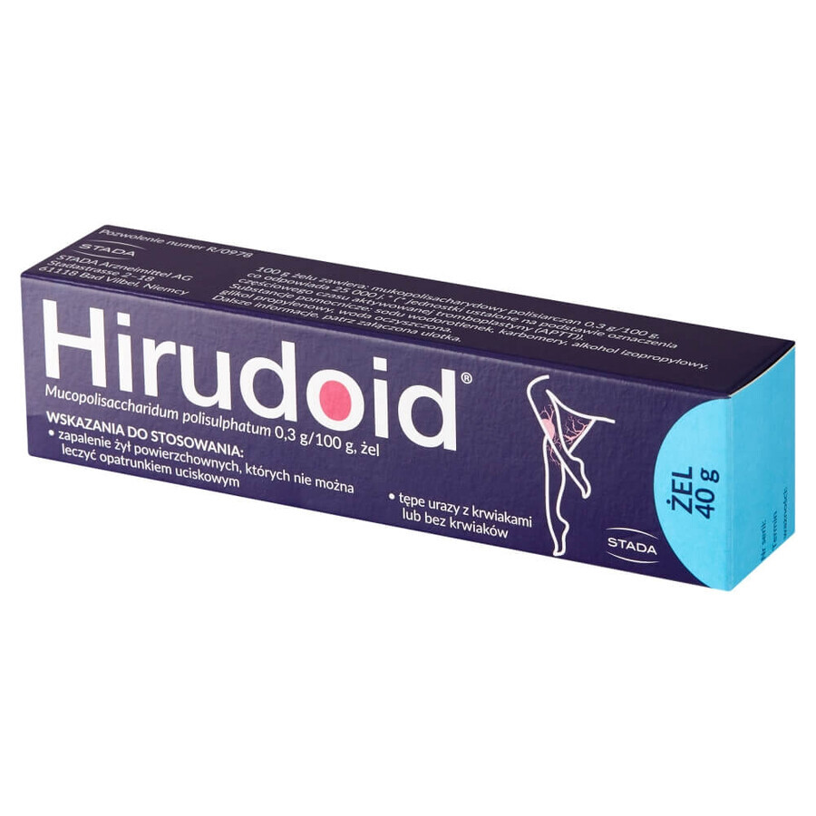 Hirudoide 0,3 g/ 100 g, gel, 40 g