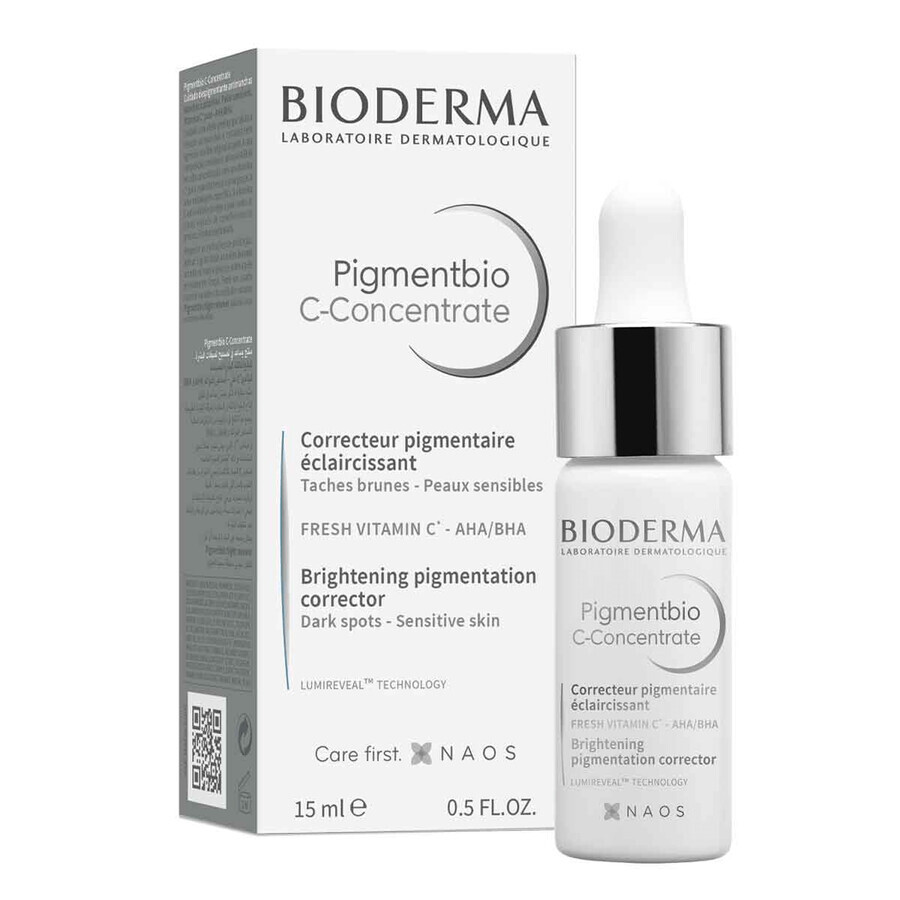 Bioderma Pigmentbio C-Konzentrat, aufhellendes Gesichtskonzentrat, mit Vitamin C, 15 ml