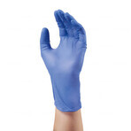 Peha-soft nitrilo fino, guantes de nitrilo, no esterilizados, sin polvo, azul, talla M, 10 unidades