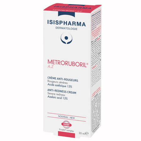 Isispharma Metroruboril A.Z, crema, rosácea, papulopustular, 30 ml