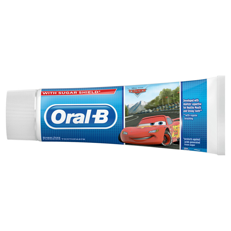 Oral-B Kids, pasta de dientes, Frozen + Cars, para niños mayores de 3 años, 75 ml