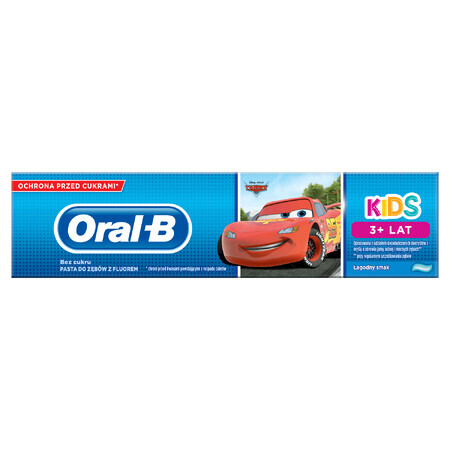 Oral-B Kids, pasta de dientes, Frozen + Cars, para niños mayores de 3 años, 75 ml