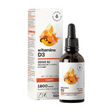 Aura Herbals, Vitamina D3 Forte 2000 UI, picături, 50 ml