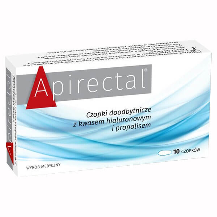 Apirectal, propolis rectale zetpillen, 10 stuks