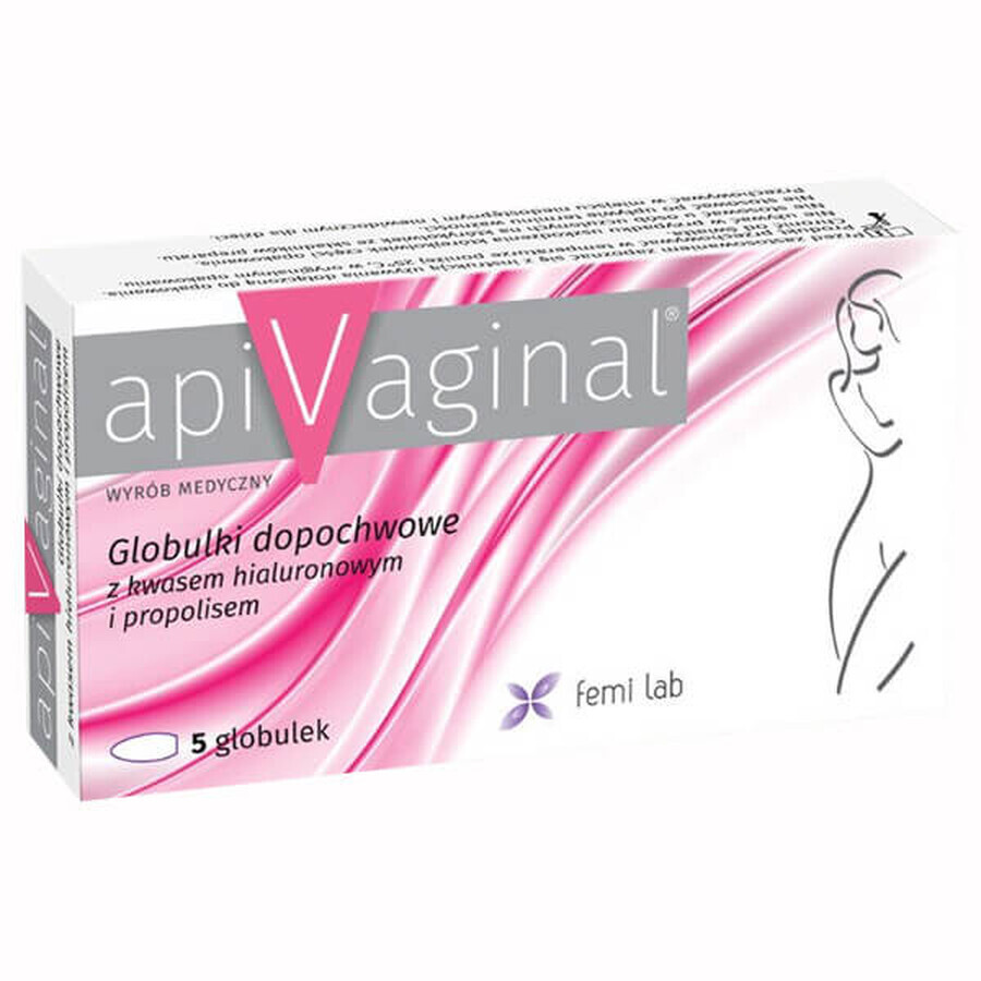 ApiVaginal, glóbulos vaginales, 5 unidades