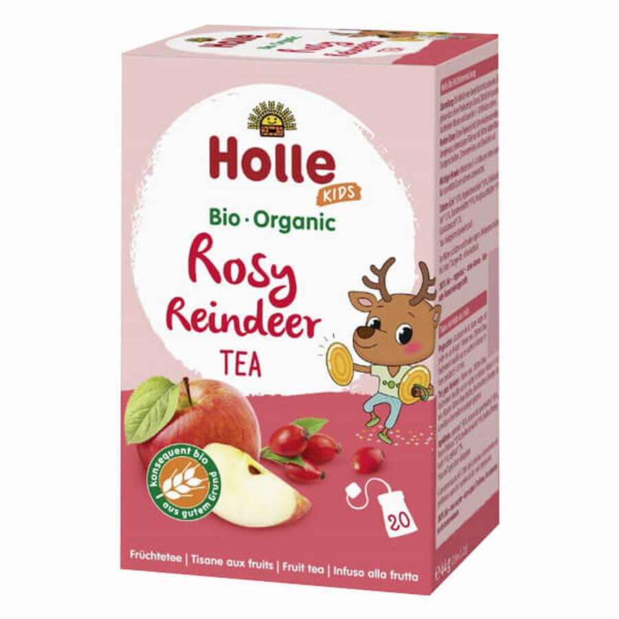 Holle, té orgánico para niños, Reno rosa, 44 g