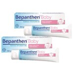 Set Bepanthen Baby, pomada protectora contra la dermatitis del pañal para bebés, 2 x 100 g