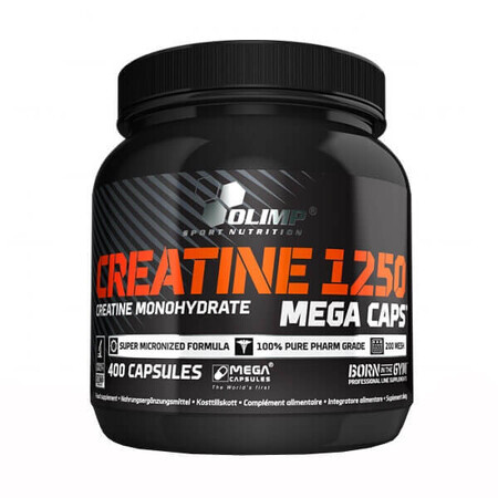 Olimp Creatine 1250 Mega Caps, 400 cápsulas