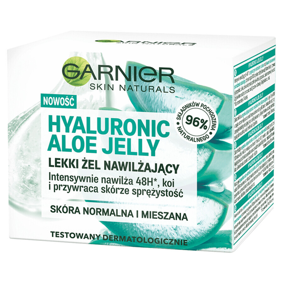 Garnier Skin Naturals Hyaluronic Aloe Jelly, gel hidratante ligero, 50 ml