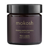 Mokosh, exfoliante facial, rosa con bayas, 60 ml