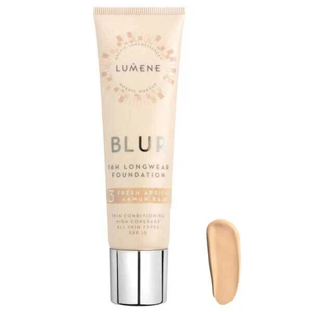 Lumene Blur, base suavizante, No. 3 Fresh Apricot, 30 ml