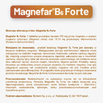 Magnefar B6 Forte 100 mg + 10.10 mg, 60 film-coated tablets