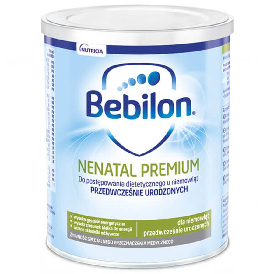 Bebilon Nenatal Premium, para bebés prematuros de bajo peso al nacer, 400 g