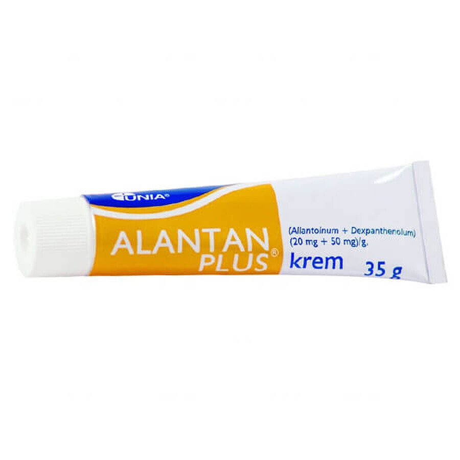 Alantan Plus (20 mg + 50 mg)/g, crema, 35 g