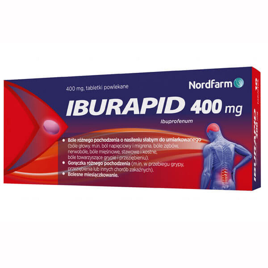 Iburapid 400 mg, 20 filmomhulde tabletten