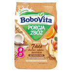 BoboVita Porcja Zbóż Gachas de cereales y mijo 7 cereales, fruta, leche, sin azúcar añadido, después de 8 meses, 210 g