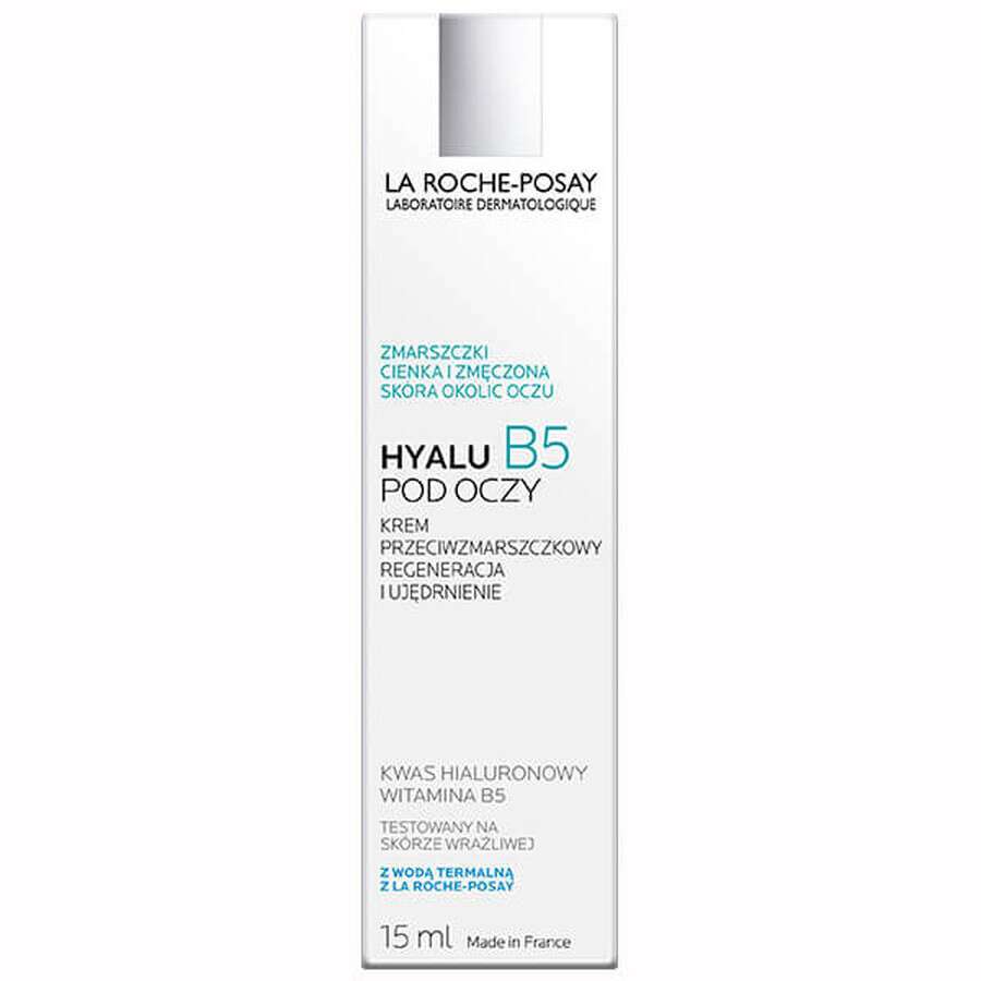 La Roche-Posay Hyalu B5, crema de ojos antiarrugas, 15 ml