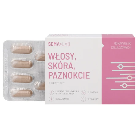 SEMA Lab Păr, piele, unghii, 60 capsule de celuloză