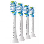 Philips, puntas de repuesto para el cepillo dental sónico Sonicare C3 Premium Plaque Defence, HX9044/17, blanco, 4 piezas