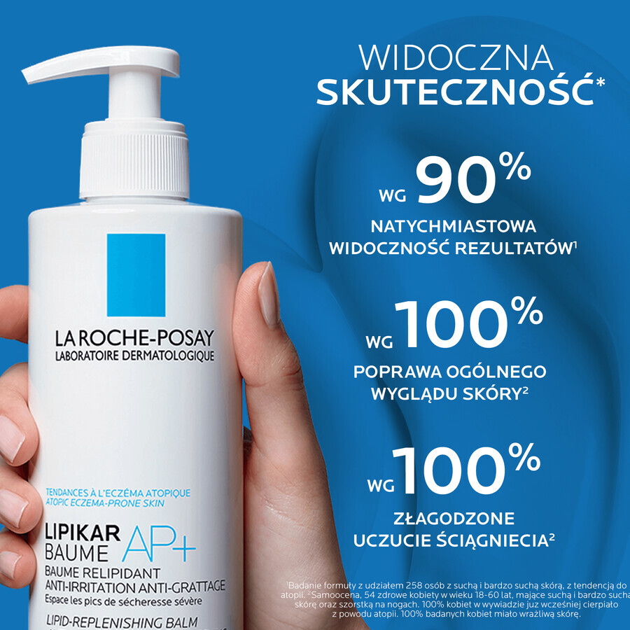 La Roche-Posay Lipikar Baume AP+M, loțiune de corp, piele uscată și atopică, de la naștere, 400 ml 