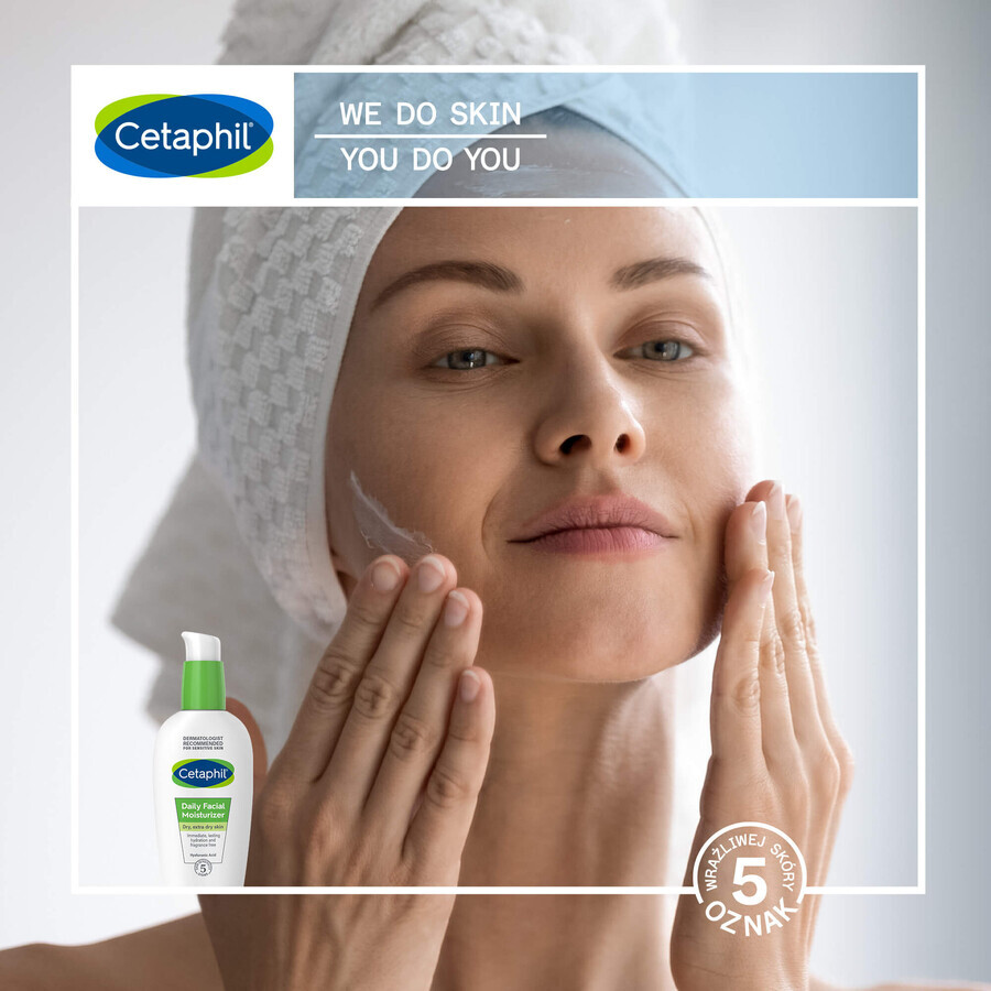 Cetaphil, crema hidratante facial con ácido hialurónico, de día, 88 ml