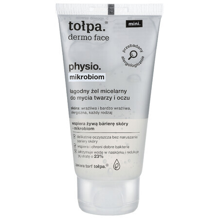 Tolpa Dermo Face, Physio Microbiome, gel micelar para rostro y ojos, 75 ml