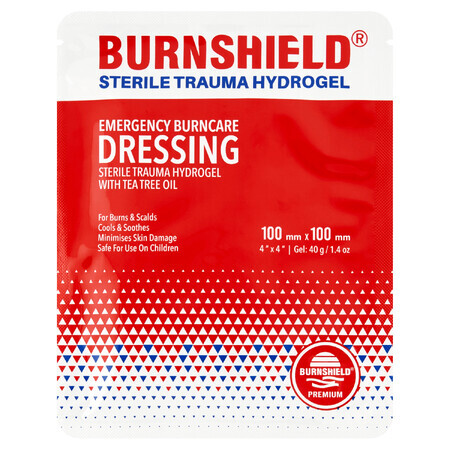 Burnshield, hydrogel dressing for burns, 10 x 10 cm, 1 pc