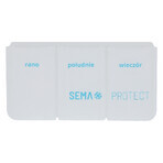 SEMA Protect, casete de medicación diaria, 3 cámaras