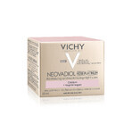 Vichy Neovadiol Rose Platinium, crème de nuit revitalisante et raffermissante à la rose pour les peaux matures, 50 ml