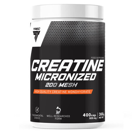 Trec, Creatina Micronizzata 200 Mesh, 400 capsule