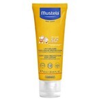 Mustela set, Pequeño atópico de vacaciones 2, leche solar SPF 50 +, 40 ml + Stelatopia, loción emoliente, 40 ml