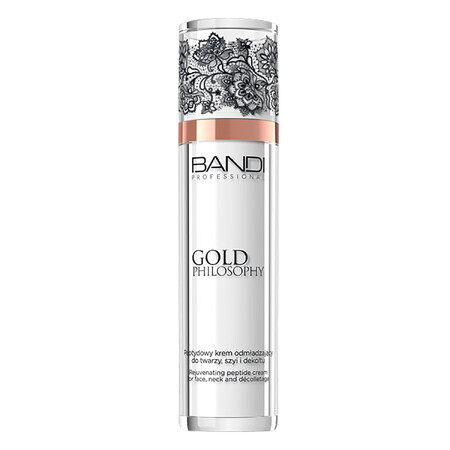 Bandi Gold Philosophy, crema ringiovanente ai peptidi per viso, collo e décolleté, 50 ml