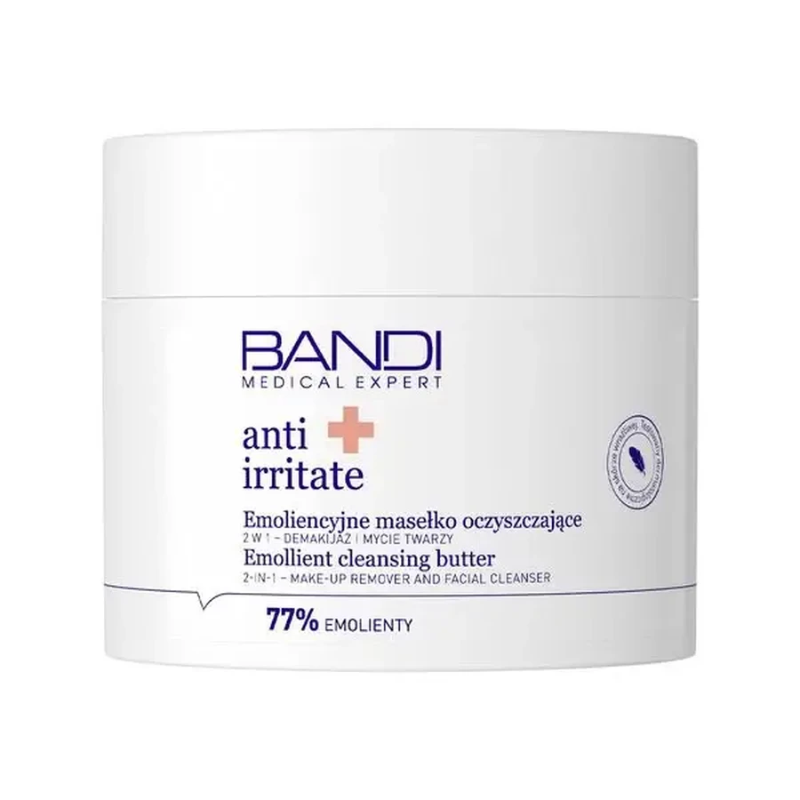 Manteca limpiadora emoliente antiirritante Bandi Medical Expert, desmaquillante y limpiador facial 2 en 1, 90 ml