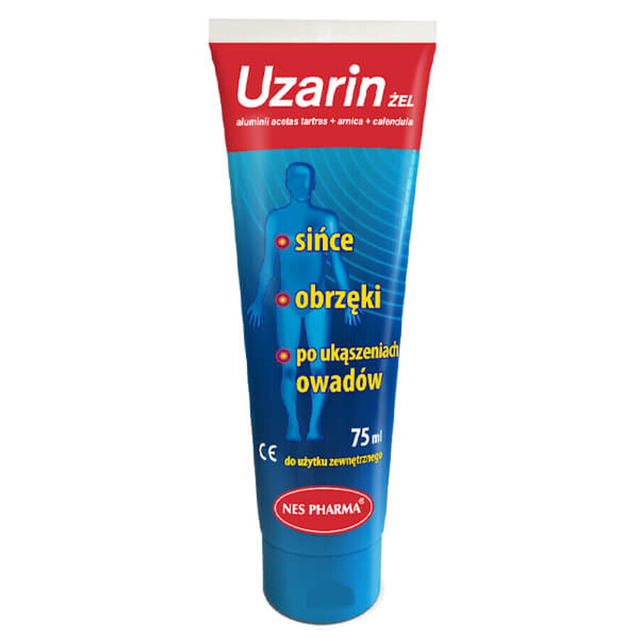 Uzarin gel, verzorgende en verzachtende gel voor getraumatiseerde gebieden, 75 ml