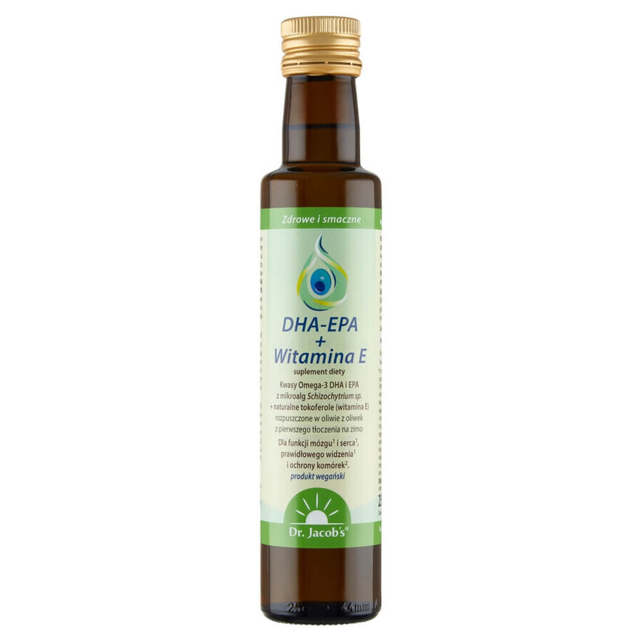 Dr. Jacob&#39;s DHA-EPA + Vitamina E, 250 ml