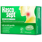 Hascosept 3 mg, sabor menta, 24 pastillas duras