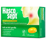 Hascosept 3 mg, sabor limón y miel, 24 pastillas duras