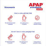 Apap Przeziębienie Junior 300 mg + 20 mg + 5 mg, powder for oral solution, 6 sachets