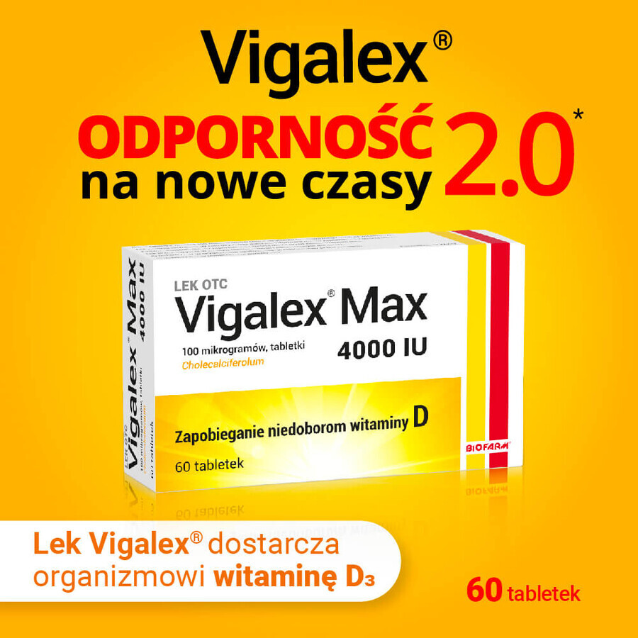 Vigalex Max 4000 IU, 60 tablets