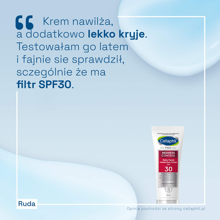 Cetaphil Pro Redness Control BB, crema de día hidratante, pieles sensibles, SPF 30, 50 ml