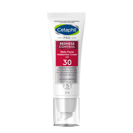 Cetaphil Pro Redness Control BB, crema de día hidratante, pieles sensibles, SPF 30, 50 ml