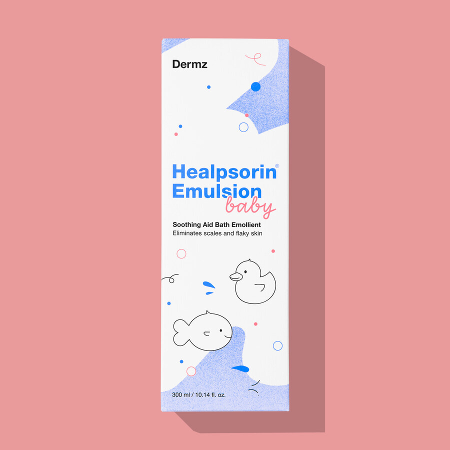 Healpsorin Baby, emulsión suavizante para costra láctea, 300ml