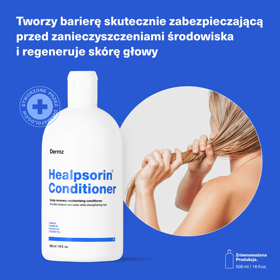 Healpsorin, regenerating conditioner for hair, 500 ml