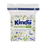 Cleanic Kindii Bamboo, almohadillas de algodón para bebés y niños, 60 unidades