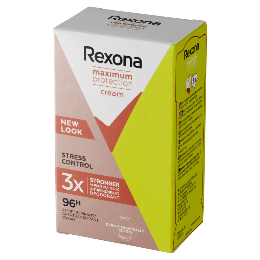 Rexona Maximum Protection, cremiger Anti-Transpirant-Stick, Stress Control, 45 ml