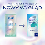 Durex Invisible Close Fit, preservativi abbinati, 10 pezzi