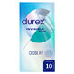 Durex Invisible Close Fit, preservativos ajustados, 10 piezas