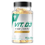 Trec Vit. D3 + K2 MK7, 60 cápsulas