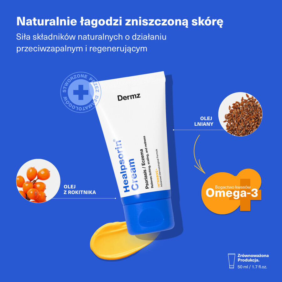 Healpsorin, crema para psoriasis y eccema, 50 ml